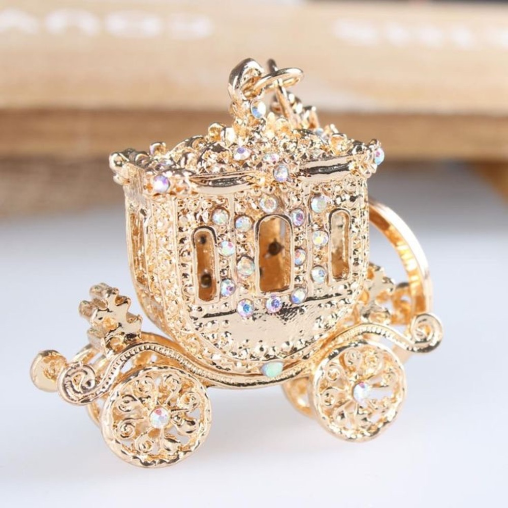 Gold Carriage Charm for bag/key